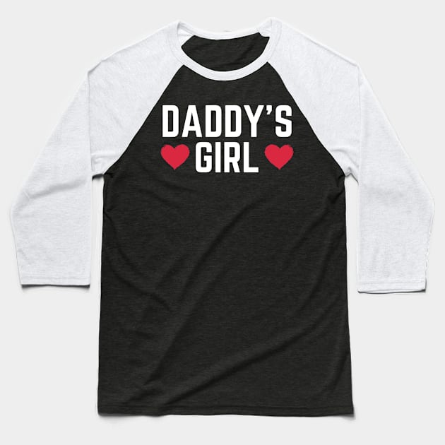 Daddy's Girl Baseball T-Shirt by HobbyAndArt